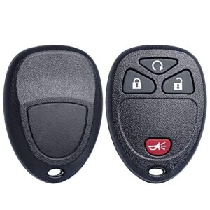 Remote Key Fob Replacement Fits for Chevy Silverado Avalanche Equinox Express Traverse Captiva GMC Sierra 1500 2500 Acadia Savana Yukon Buick Enclave Cadillac Escalade Pontiac Torrent Saturn Outlook