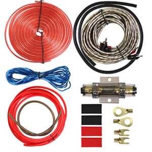 4 gauge car amp audio wiring kit – welugnal a car amplifier subwoofer wiring install kit helps you make connections and brings power to your radio, subwoofers and speakers amp power wire