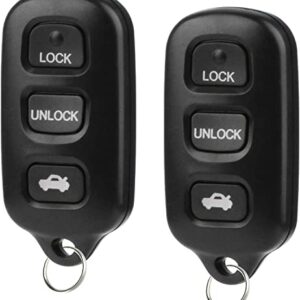 Key Fob Keyless Entry Remote Replacement for Toyota Camry 2000 2001 2002 2003 2004 2005 2006/2002-2006 Solara with FCC ID：GQ43VT14T (Set of 2)