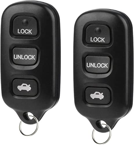 Key Fob Keyless Entry Remote Replacement for Toyota Camry 2000 2001 2002 2003 2004 2005 2006/2002-2006 Solara with FCC ID：GQ43VT14T (Set of 2)