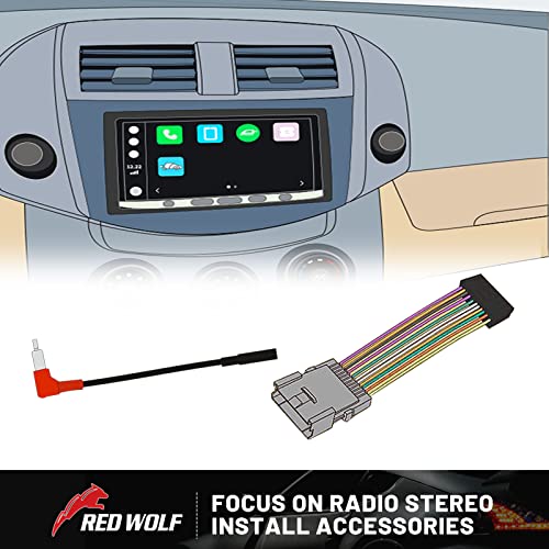 RED WOLF Radio Wiring Harness Connector Adapter Compatible with Ford F150 1986-1998, 1995-2001 Expedition, 1986-1997 Ranger, Lincoln/Mercury 1986-1994 Aftermarket Stereo Installation