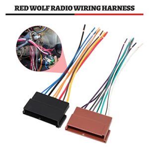 RED WOLF Radio Wiring Harness Connector Adapter Compatible with Ford F150 1986-1998, 1995-2001 Expedition, 1986-1997 Ranger, Lincoln/Mercury 1986-1994 Aftermarket Stereo Installation