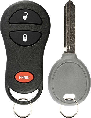 KeylessOption Keyless Entry Remote Fob Uncut Ignition Car Key Replacement for GQ43VT17T, 04686481