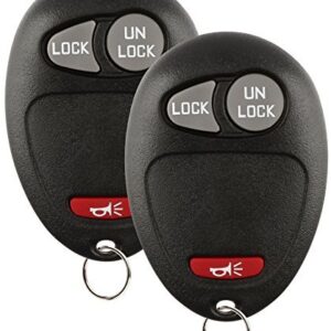 Discount Keyless Replacement Key Fob Car Remote and Uncut Ignition Key Compatible with L2C0007T, 10335582-88, B110 (2 Pack)