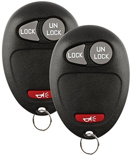 Discount Keyless Replacement Key Fob Car Remote and Uncut Ignition Key Compatible with L2C0007T, 10335582-88, B110 (2 Pack)