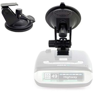 ChargerCity Super Suction Windshield Suction Cup Mount for Escort MAX / MAX 2 / Older Max360 Radar Detector from 2015-2019 w/Slide in Plate Slot only (NOT for Radar That use Magnetic Cradle)