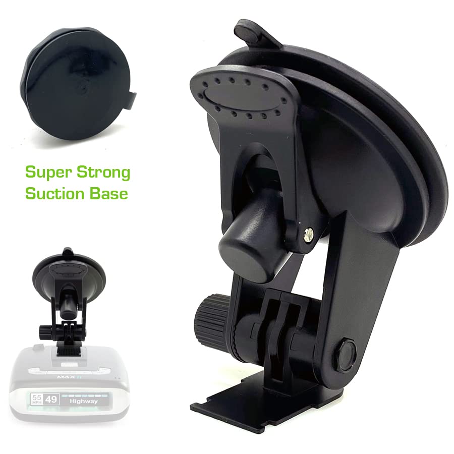 ChargerCity Super Suction Windshield Suction Cup Mount for Escort MAX / MAX 2 / Older Max360 Radar Detector from 2015-2019 w/Slide in Plate Slot only (NOT for Radar That use Magnetic Cradle)