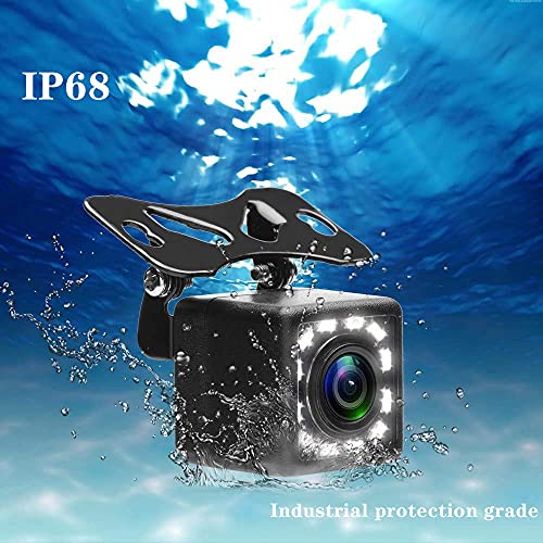 12 LED Night Visions Waterproof Vehicle Backup Camera, Car Rear View Camera 170° Wide Angle Reversing Parking Cameras