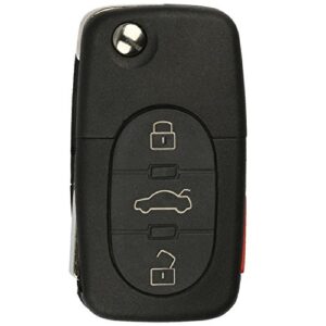 keylessoption keyless entry remote control car key fob replacement for 4d0837231e, 4d0837231p, myt8z0837231