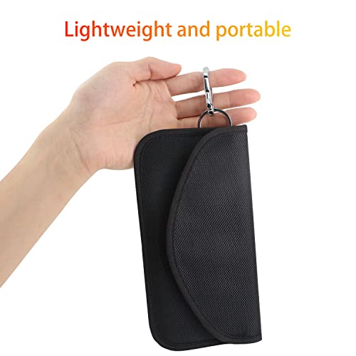 Zolunu Signal Blocking Bags, with for Key Fob Faraday Bags Car Keys and Cell Phone, Car RFID Anti-Theft Signal Blocker, Gifts Set for Men