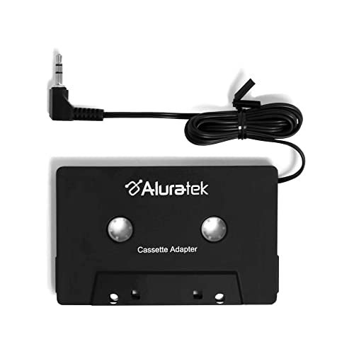 Aluratek Premium Audio Cassette Receiver, Premium Car Audio, Universal 3.5mm Audio Jack or AUX-in Port, Supports Phones/Tablets/Stereo/Headphones/Hi-Fi/Portable Speaker, 3 Foot Cable Length