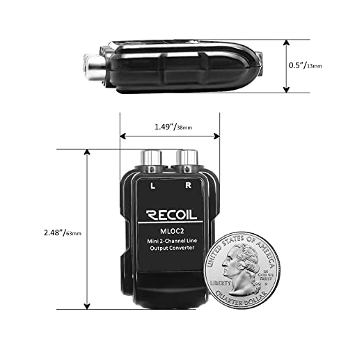 Recoil MLOC2 2-Channel Micro Line Output Converter with Remote Turn On Trigger