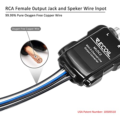 Recoil MLOC2 2-Channel Micro Line Output Converter with Remote Turn On Trigger