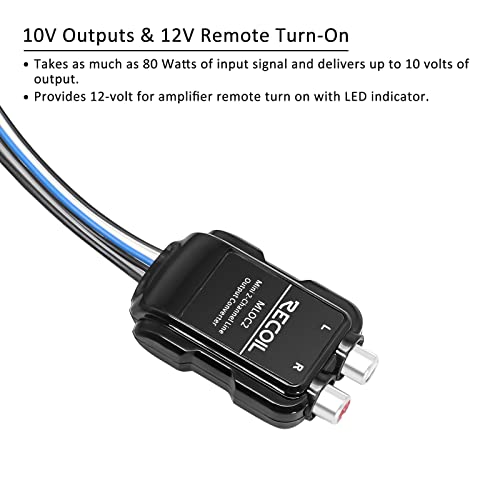 Recoil MLOC2 2-Channel Micro Line Output Converter with Remote Turn On Trigger