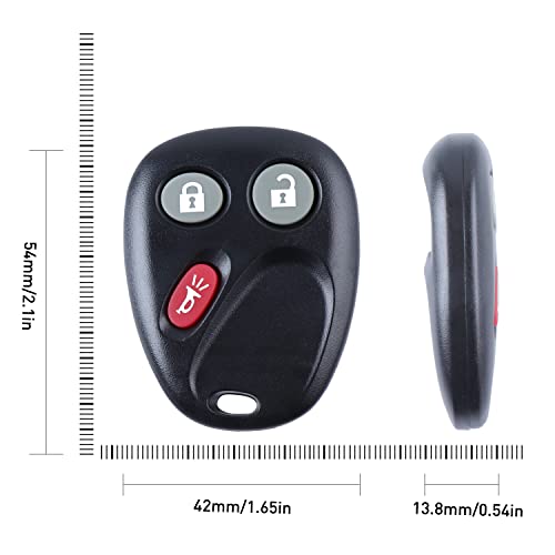 Replacement for 2003-2006 Chevrolet Tahoe Avalanche Silverado Suburban Keyless Entry Car Key That Use 3 Button FCCID: LHJ011-2 Pack