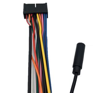 ALLMOST Power & Speaker Wire Harness Compatible with BV9351B, BV9358B, BV755BLC,BV755B 20 Pins Plug, Black