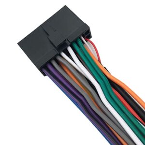 ALLMOST Power & Speaker Wire Harness Compatible with BV9351B, BV9358B, BV755BLC,BV755B 20 Pins Plug, Black