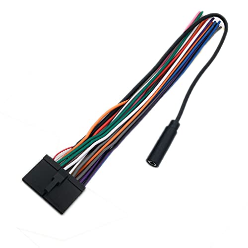 ALLMOST Power & Speaker Wire Harness Compatible with BV9351B, BV9358B, BV755BLC,BV755B 20 Pins Plug, Black