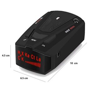 Laser Radar Detector for Cars, Voice Alert and Car Speed Alarm System, City/Highway Mode 360 Degree Detection Radar Detectors with LED Display for Cars