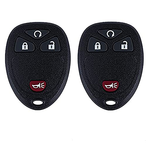 Keyless Entry Remote Control Car Key Fob for Chevy Equinox Avalanche Silverado Escalade Tahoe Suburban GMC Yukon Pontiac Torrent Saturn Outlook Vue OUC60270, OUC60221, Pack of 2