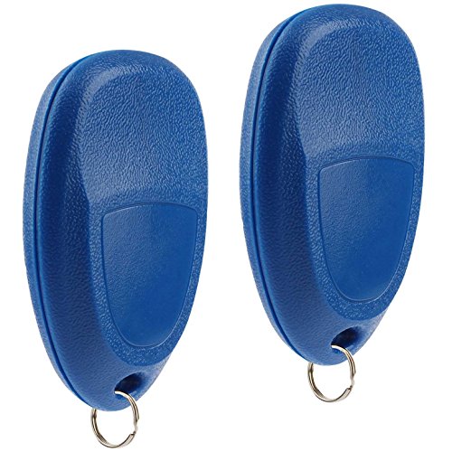 Key Fob Keyless Entry Remote fits Chevy Silverado Traverse Equinox Avalanche/GMC Sierra/Pontiac Torrent/Saturn Outlook Vue 2007 2008 2009 2010 2011 2012 2013 2014 2015 2016 (Blue), Set of 2