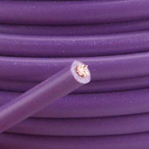 Best Connections Audiopipe Copper Clad Stranded Car Audio Primary Remote Wire (12 Gauge 50', Purple)