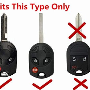 Rpkey Silicone Keyless Entry Remote Control Key Fob Cover Case protector Replacement Fit For Ford Escape Transit Connect OUCD6000022 164-R8007 850K-D6000022