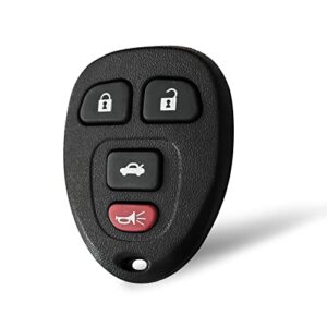 4 button keyless entry remote control compatible with chevy monte carlo impala cadillac dts buick lucerne 2006-2013 ouc60270, ouc60221, 15912859