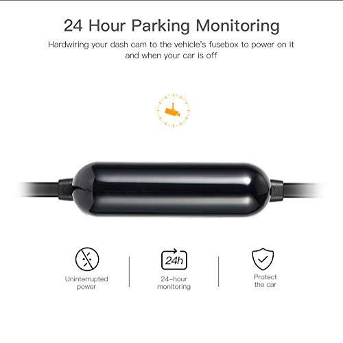 iZEEKER 11.5ft Mini USB Hardwire Kit for Dash Cam, Widely Compatible with 11.5V-40V Car Dashcam Charger Pord Like iZEEKER G100 Dash Camera and Other Mini USB Charging Port Car Camera
