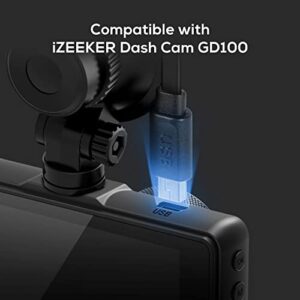 iZEEKER 11.5ft Mini USB Hardwire Kit for Dash Cam, Widely Compatible with 11.5V-40V Car Dashcam Charger Pord Like iZEEKER G100 Dash Camera and Other Mini USB Charging Port Car Camera