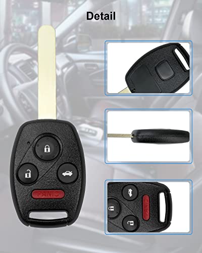 Car Key Fob Replacement Keyless Entry Remote Control Fits for Honda Pilot 2009 2010 2011 2012 2013 2014 2015/ Accord Sedan 2008-2012 Replace KR55WK49308 35118-TA0-A00