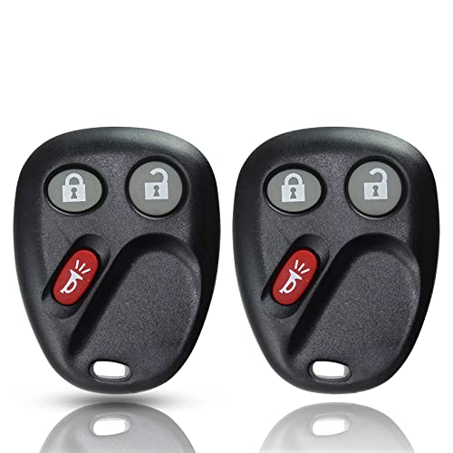 Keyless Entry Car Key Fob Compatible with Chevy Silverado/Tahoe/Avalanche 2003 2004 2005 2006 GMC Sierra/Yukon 2 Packs Replacement for LHJ011