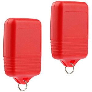 Key Fob Keyless Entry Remote fits Ford, Lincoln, Mercury, Mazda F150 F250 F350 Escape Expedition Explorer Ranger Flex (Red), Set of 2