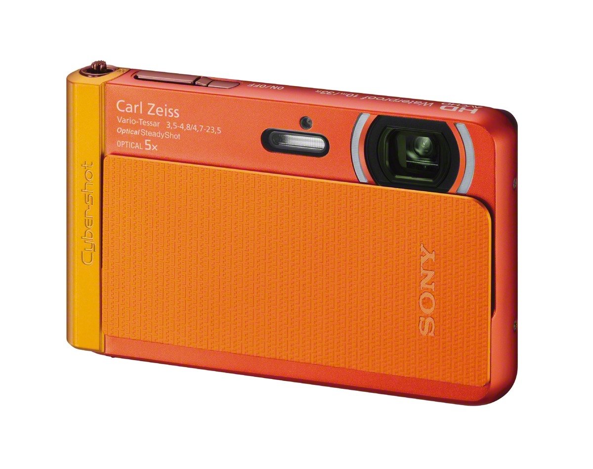 Sony DSC-TX30/D 18 MP Digital Camera with 5x Optical Image Stabilized Zoom and 3.3-Inch OLED (Orange)