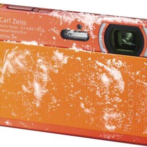 Sony DSC-TX30/D 18 MP Digital Camera with 5x Optical Image Stabilized Zoom and 3.3-Inch OLED (Orange)