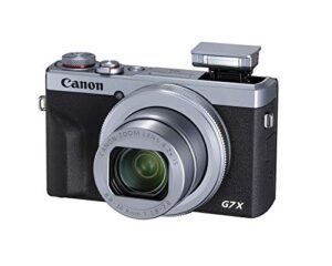 canon powershot digital camera [g7 x mark iii] with wi-fi & nfc, lcd screen and 4k video – silver (renewed)