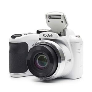 Kodak PIXPRO AZ252 Astro Zoom 16MP Digital Camera (White) Bundle with 16GB SD Card and Case (3 Items)