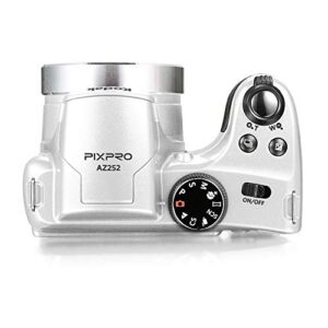 Kodak PIXPRO AZ252 Astro Zoom 16MP Digital Camera (White) Bundle with 16GB SD Card and Case (3 Items)