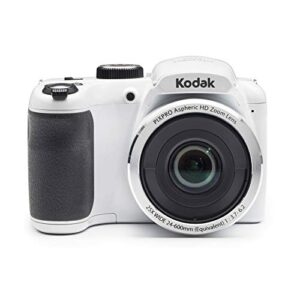 Kodak PIXPRO AZ252 Astro Zoom 16MP Digital Camera (White) Bundle with 16GB SD Card and Case (3 Items)