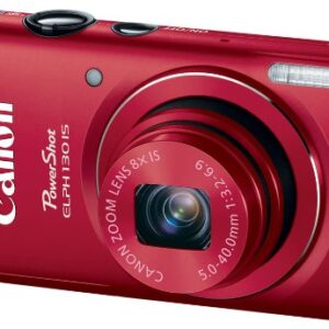 Canon PowerShot ELPH 130 IS 16.0 MP Digital Camera with 8x Optical Zoom 28mm Wide-Angle Lens and 720p HD Video Recording (Red) (Discontinued by Manufacturer)