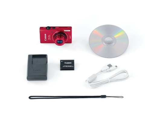 Canon PowerShot ELPH 130 IS 16.0 MP Digital Camera with 8x Optical Zoom 28mm Wide-Angle Lens and 720p HD Video Recording (Red) (Discontinued by Manufacturer)