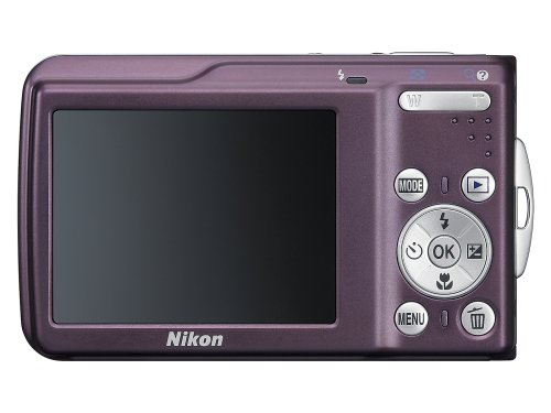 Nikon Coolpix S210 8MP Digital Camera with 3x Optical Zoom (Plum)