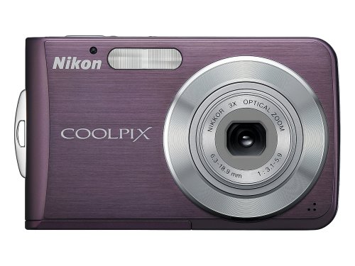 Nikon Coolpix S210 8MP Digital Camera with 3x Optical Zoom (Plum)