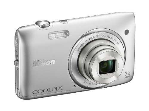 Nikon COOLPIX S3500 20.1 MP Digital Camera with 7x Zoom (Silver) (OLD MODEL)