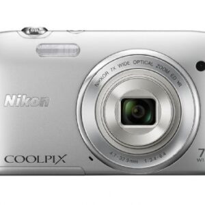 Nikon COOLPIX S3500 20.1 MP Digital Camera with 7x Zoom (Silver) (OLD MODEL)