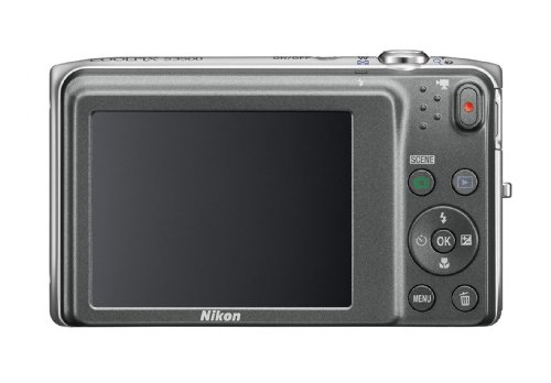 Nikon COOLPIX S3500 20.1 MP Digital Camera with 7x Zoom (Silver) (OLD MODEL)