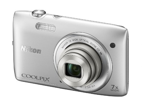 Nikon COOLPIX S3500 20.1 MP Digital Camera with 7x Zoom (Silver) (OLD MODEL)