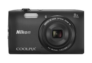 nikon coolpix s3600 20.1 mp digital camera with 8x zoom nikkor lens and 720p hd video (black) (discontinued by manufacturer)
