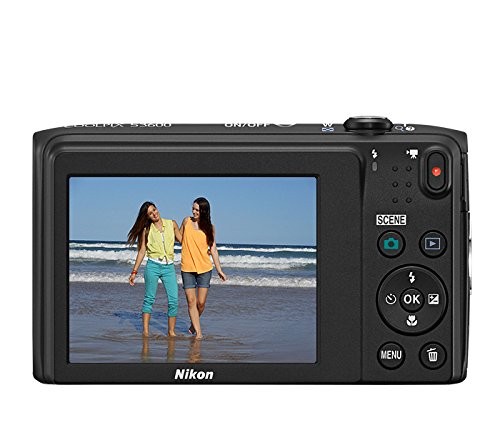 Nikon COOLPIX S3600 20.1 MP Digital Camera with 8x Zoom NIKKOR Lens and 720p HD Video (Black) (Discontinued by Manufacturer)