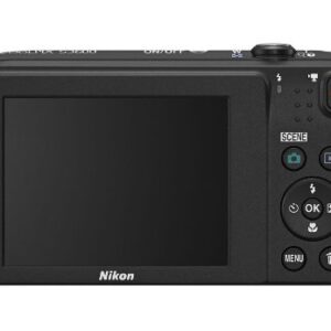 Nikon COOLPIX S3600 20.1 MP Digital Camera with 8x Zoom NIKKOR Lens and 720p HD Video (Black) (Discontinued by Manufacturer)